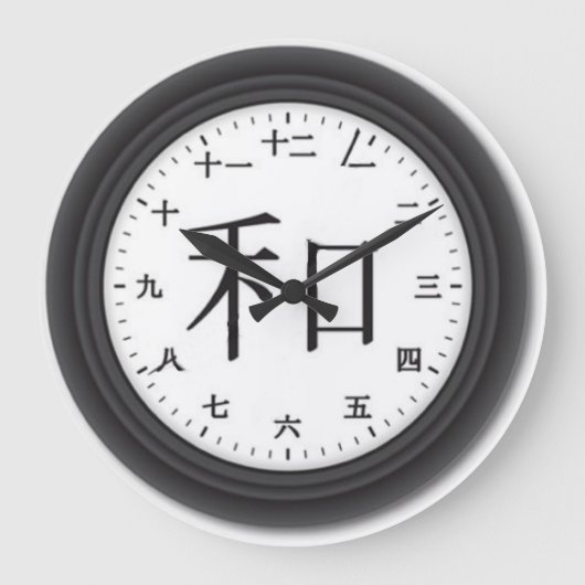Une horloge kanji (Recto)