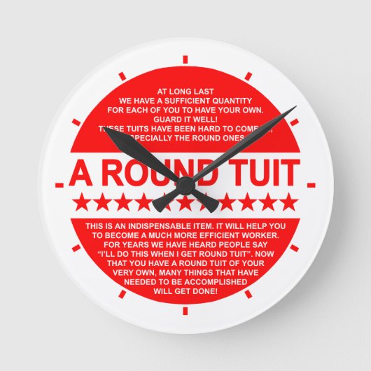 Une horloge ronde (Recto)