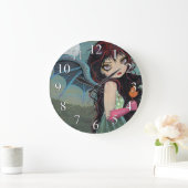 Une horloge vampire fée gothique feuille d'automne (Maison)