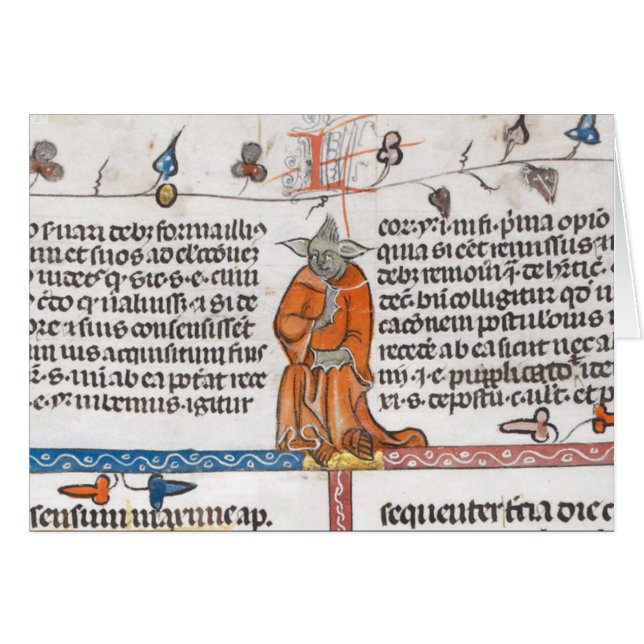 Une illustration médiévale de manuscrit du 14ème c (Devant horizontal)