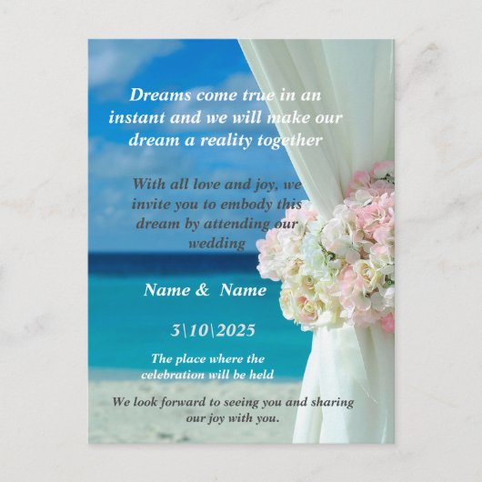 Une invitation à célébrer notre amour éternel (Devant)