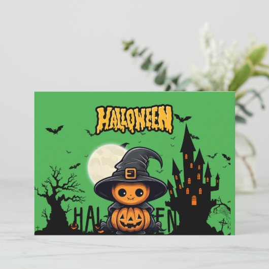 Une invitation à Halloween (Debout devant)