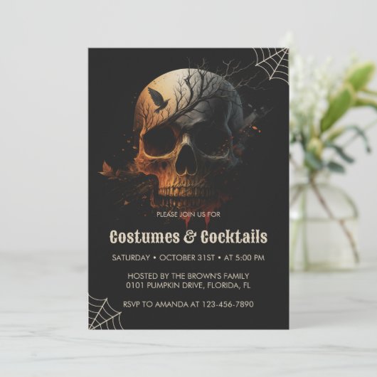 Une invitation à Halloween éffrayante (Debout devant)