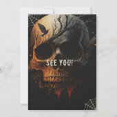 Une invitation à Halloween éffrayante (Dos)