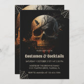 Une invitation à Halloween éffrayante (Devant / Derrière)