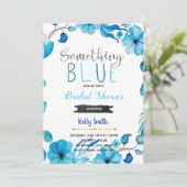 Une invitation à la douche nuptiale bleue (Debout devant)