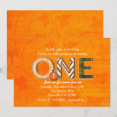 UNE Invitation à la fête d'anniversaire d'automne (Devant / Derrière)