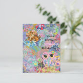 Une invitation à la fête d'anniversaire de Fabric  (Debout devant)