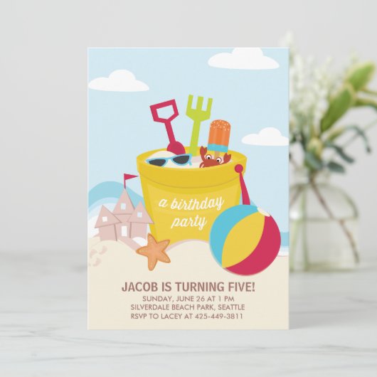 Une invitation à la fête des enfants (Debout devant)