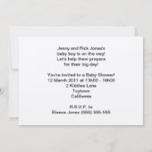 Une invitation à la rose blanche et aux bébés (Dos)