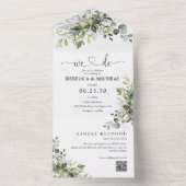 Une invitation à la verdure tout en un mariage (À l'intérieur)