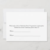 Une invitation à Noël de Donald et Melania (Dos)