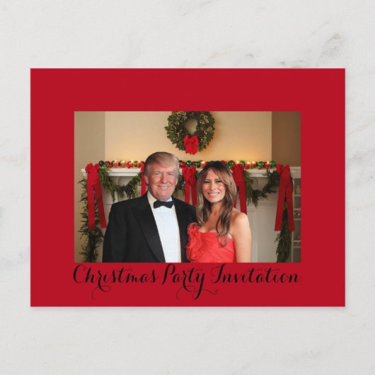 Une invitation à Noël de Donald et Melania (Devant)