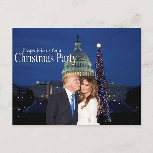 Une invitation à Noël de Donald et Melania (Devant)