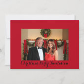Une invitation à Noël de Donald et Melania (Devant)