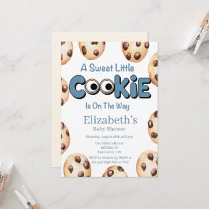 Une invitation à une baby shower pour un petit gar