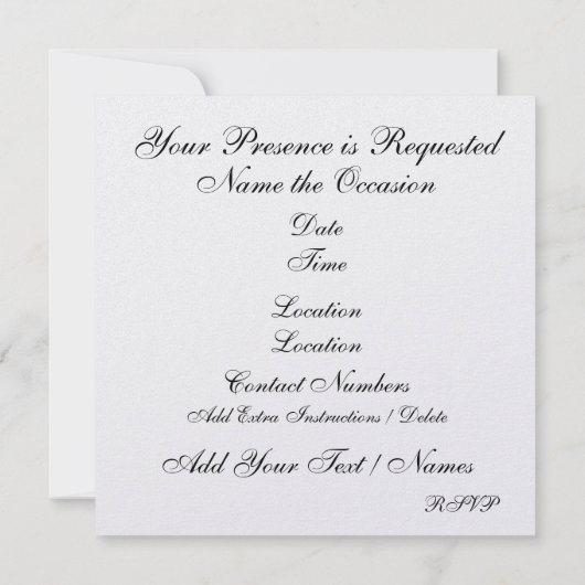 Une invitation à une célébration royalement élégan (Dos)