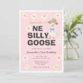 Une invitation à une fête d'anniversaire de canard (Debout devant)