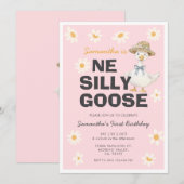 Une invitation à une fête d'anniversaire de canard (Devant / Derrière)