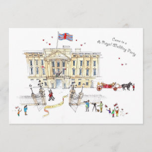 Une invitation à une fête de mariage royal