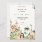 Une invitation à une fête d'enfants avec une princ (Devant)