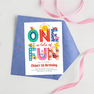 Une invitation amusante, premier anniversaire de f