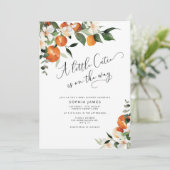 Une invitation au baby shower Little Cutie (Debout devant)