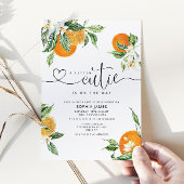 Une invitation au baby shower Little Cutie