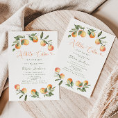 Une invitation au baby shower Little Cutie