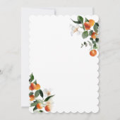 Une invitation au baby shower Little Cutie (Dos)