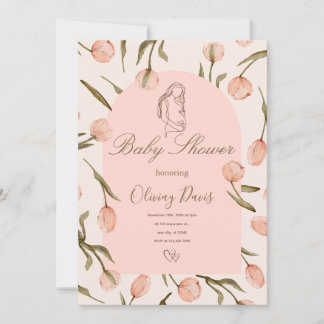 Une invitation 'Baby Shower' radieuse et délicate 