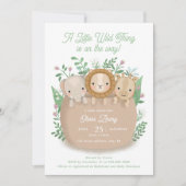 Une Invitation Baby shower Un Peu Sauvage (Devant)
