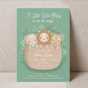 Une Invitation Baby shower Un Peu Sauvage