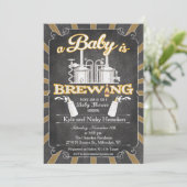 Une invitation BBQ pour couples "Bébé en route" (Debout devant)