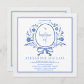 Une invitation bleue (Devant / Derrière)