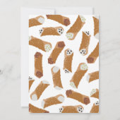 Une invitation cannoli heureuse pour un 1er annive (Dos)