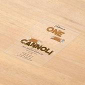 Une invitation cannoli heureuse pour un 1er annive (Poser)