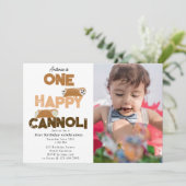 Une invitation Cannoli joyeuse pour 1er Premier an (Debout devant)