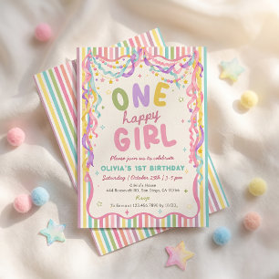 Une invitation d'anniversaire colorée et amusante