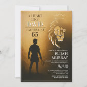 Une invitation d'anniversaire comme le cœur de Dav (Devant)