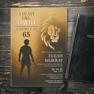 Une invitation d'anniversaire comme le cœur de Dav