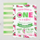 UNE invitation d'anniversaire dans un melon, pastè (Devant / Derrière)