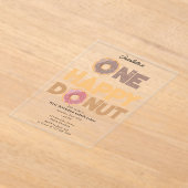 Une invitation d'anniversaire de donut heureux 1er (Poser)