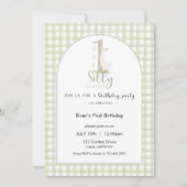 Une invitation d'anniversaire d'une oie idiote (Devant)