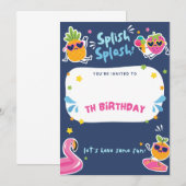 Une invitation d'anniversaire inoubliable (Devant / Derrière)