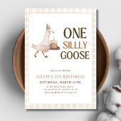 Une invitation d'anniversaire One Silly Goose, Gar