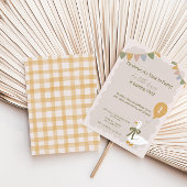 Une invitation d'anniversaire pastel de l'oie farf