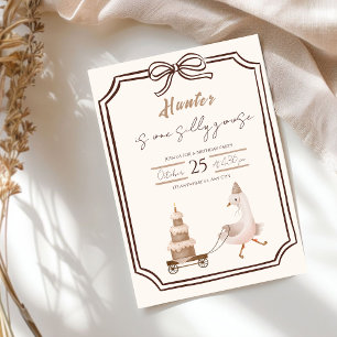 Une invitation d'anniversaire pour un garçon drôle