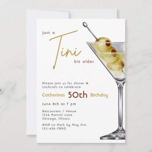 Une invitation d'anniversaire un tout petit peu pl (Devant)