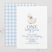 Une invitation d'anniversaire vintage Daisy Une Oi (Devant / Derrière)